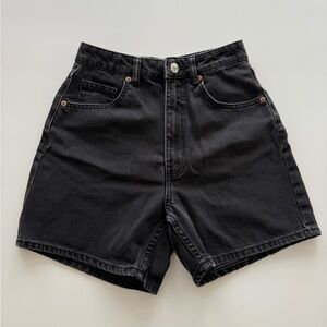 Zara High-Rise Black Denim Women's Shorts